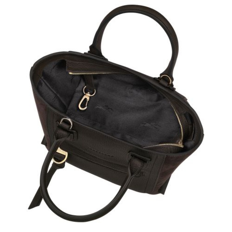 Longchamp Mailbox Top handle bag S Ebony | FVCEWPM-18