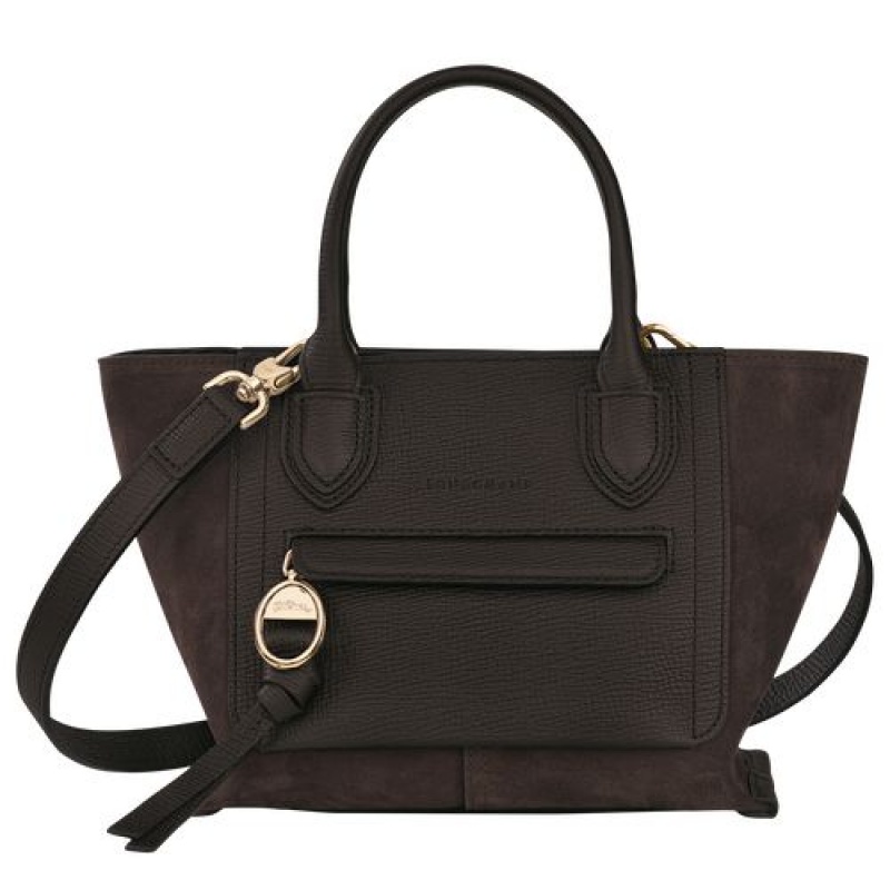 Longchamp Mailbox Top handle bag S Ebony | FVCEWPM-18