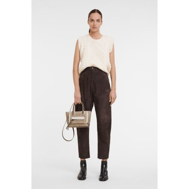 Longchamp Mailbox Top handle bag S Natural | BLJQXHI-25