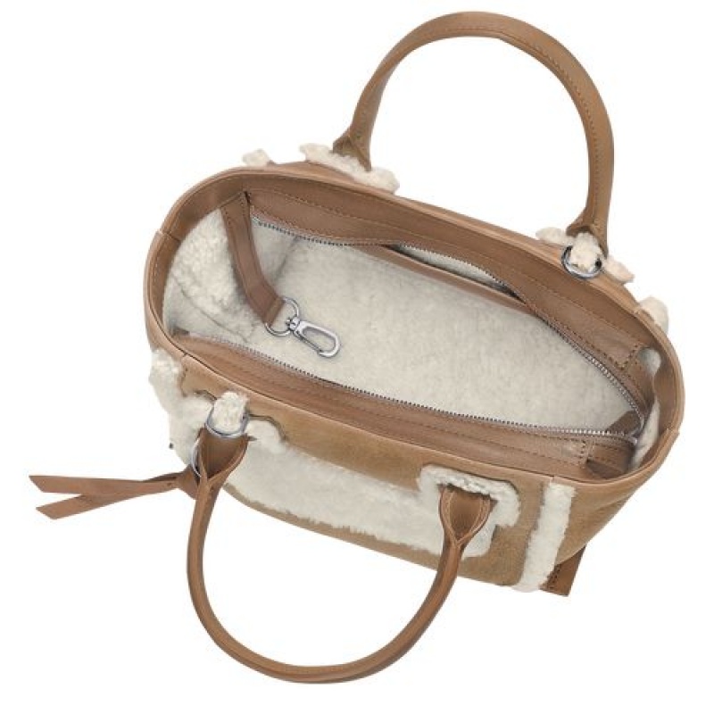 Longchamp Mailbox Top handle bag S Natural | BLJQXHI-25