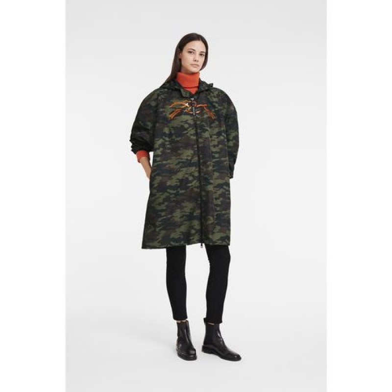 Longchamp Raincoat Khaki | QYAZLBU-60