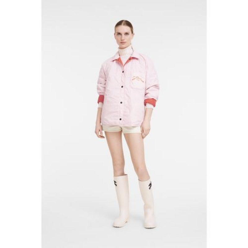 Longchamp Reversible jacket Orange/Pink | JYUNHXV-31
