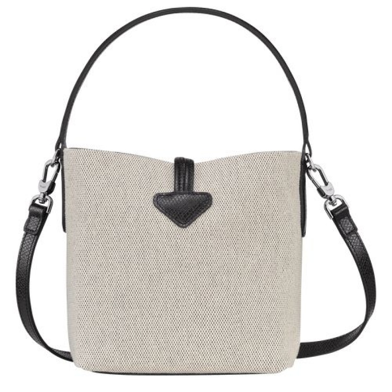 Longchamp Roseau Bucket bag S Ecru | PFHREXI-84