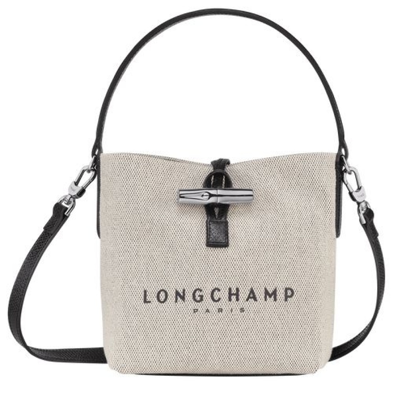 Longchamp Roseau Bucket bag S Ecru | PFHREXI-84