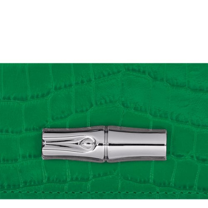 Longchamp Roseau Card holder Green | GYDTAPJ-07