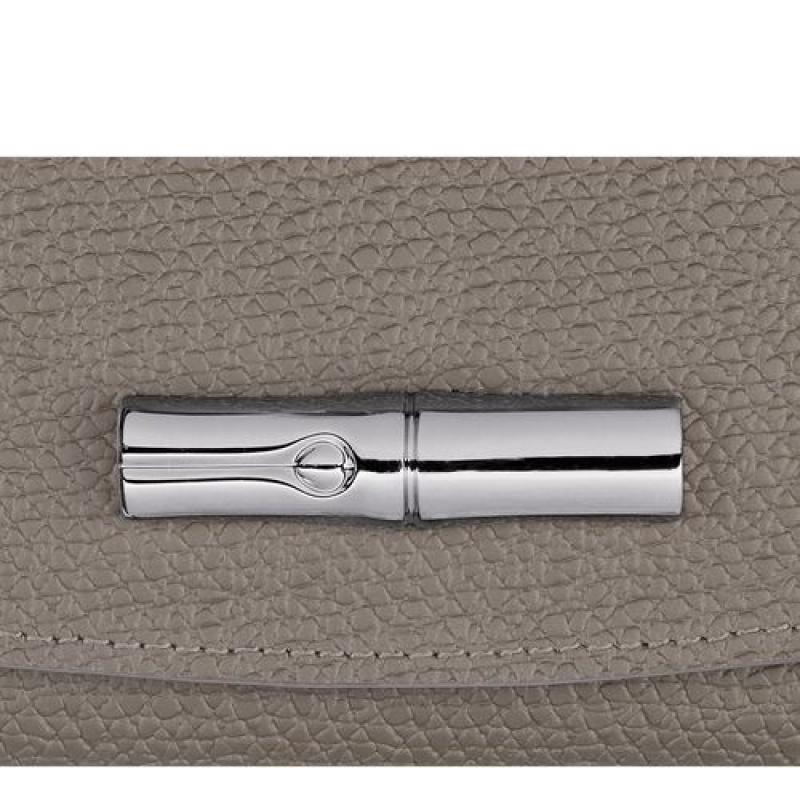 Longchamp Roseau Compact wallet Turtledove | FBTSQKY-83