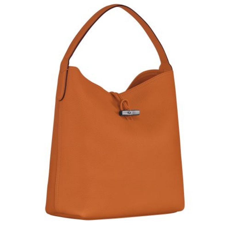 Longchamp Roseau Essential Hobo bag Saffron | BEFLTRZ-48