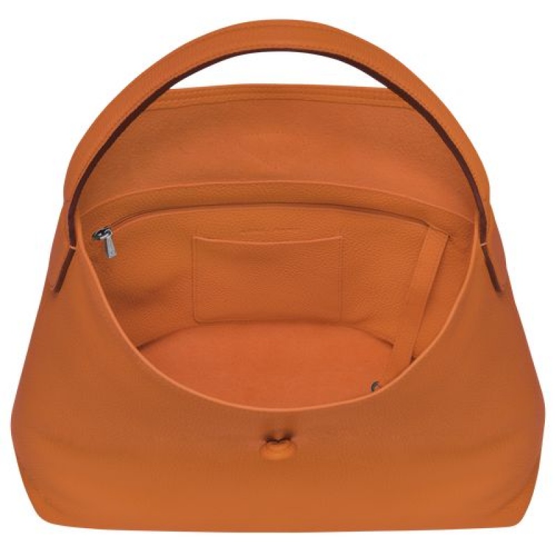 Longchamp Roseau Essential Hobo bag Saffron | BEFLTRZ-48