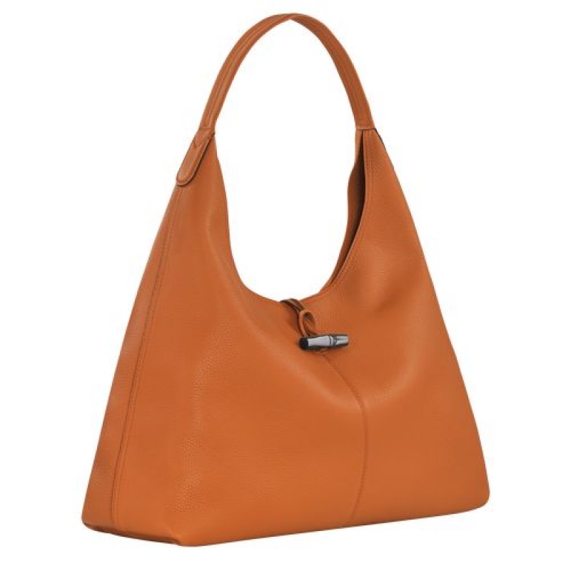 Longchamp Roseau Essential Hobo bag XL Saffron | NVBPQYT-70