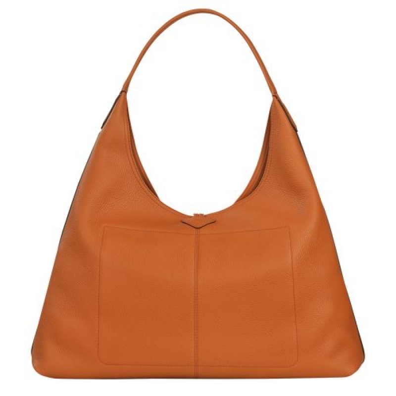 Longchamp Roseau Essential Hobo bag XL Saffron | NVBPQYT-70