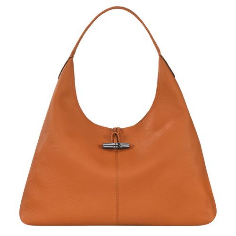 Longchamp Roseau Essential Hobo bag XL Saffron | NVBPQYT-70