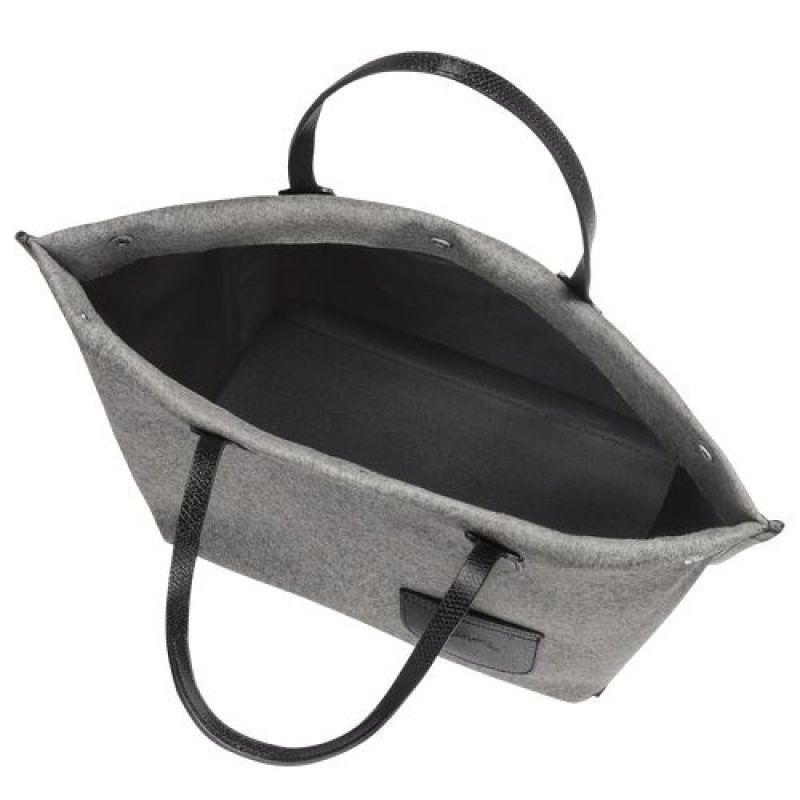 Longchamp Roseau Essential Shopping bag L Grey | EYNQTWM-54