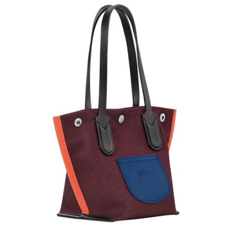 Longchamp Roseau Essential Shopping bag XS Burgundy | HGZRAJS-41