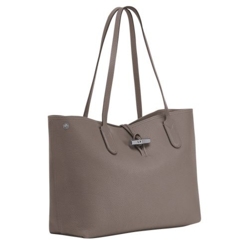 Longchamp Roseau Essential Shoulder bag Grey | IBDJYPE-95