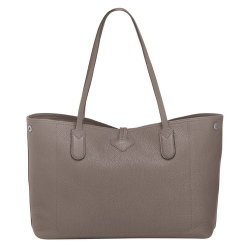 Longchamp Roseau Essential Shoulder bag Grey | IBDJYPE-95