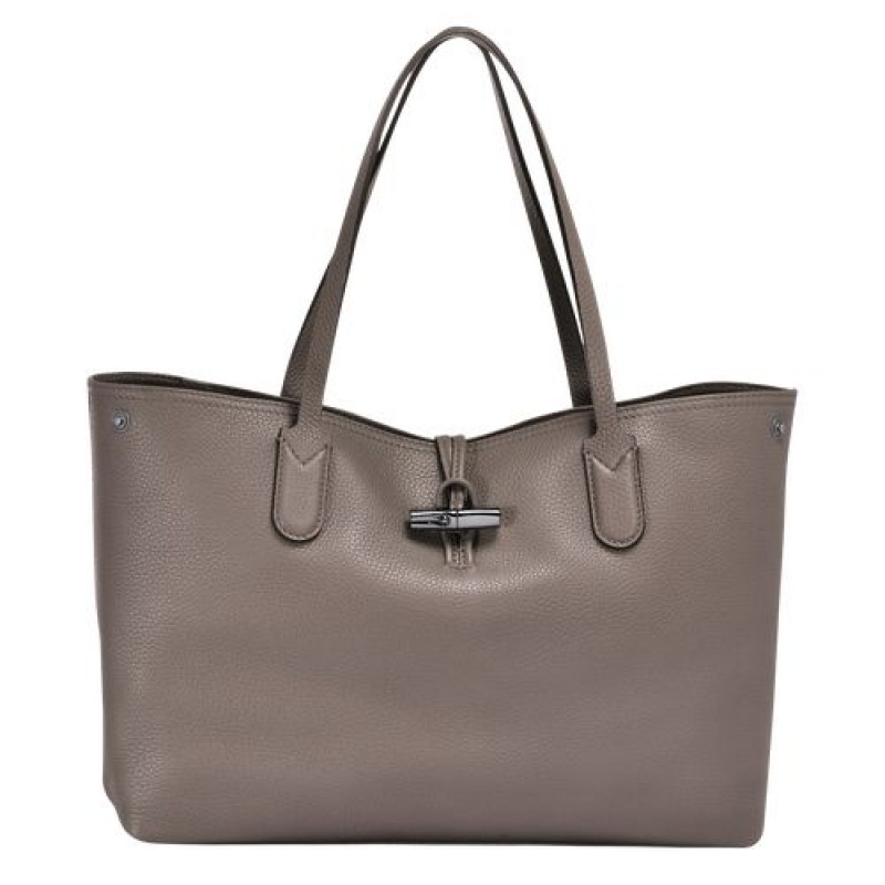 Longchamp Roseau Essential Shoulder bag Grey | IBDJYPE-95