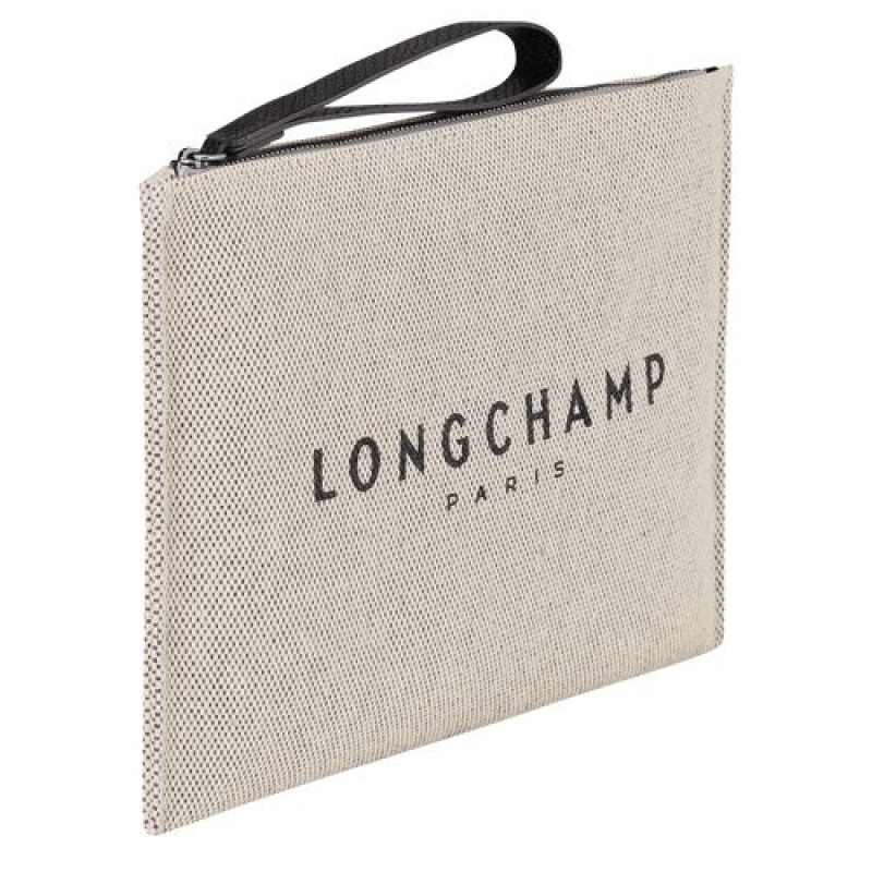 Longchamp Roseau Pouch Ecru | ULRAEMF-25