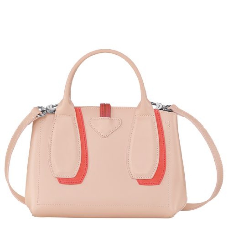 Longchamp Roseau Shadow Top handle bag S Powder | RGXYTZJ-09
