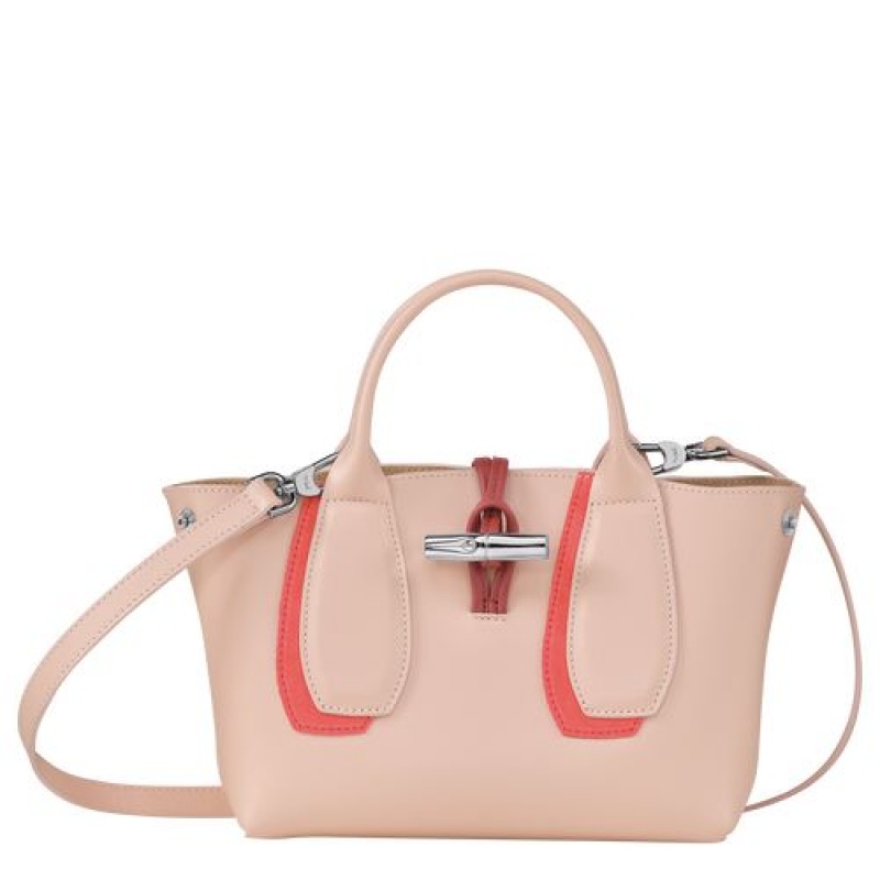 Longchamp Roseau Shadow Top handle bag S Powder | RGXYTZJ-09