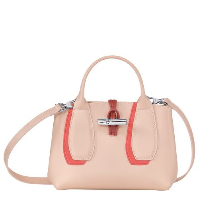 Longchamp Roseau Shadow Top handle bag S Powder | RGXYTZJ-09
