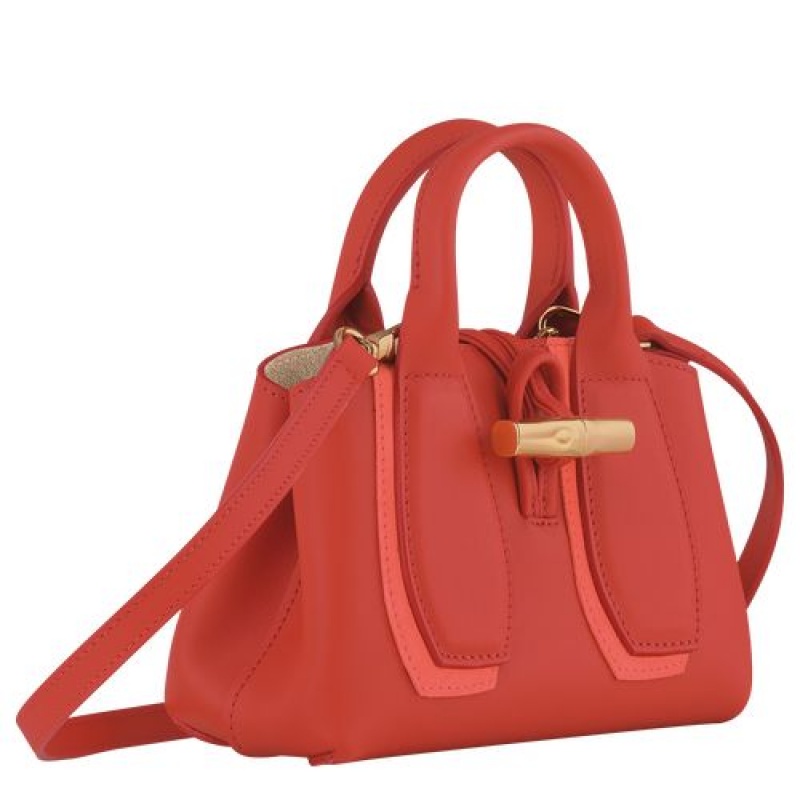 Longchamp Roseau Shadow Top handle bag XS Blush | NHTLEFI-37