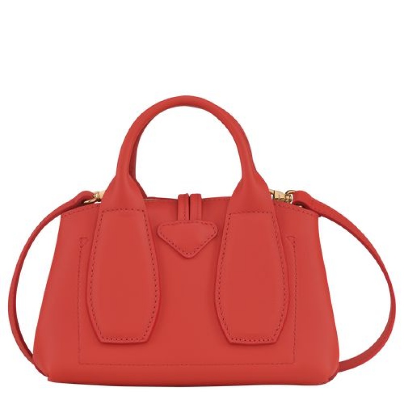 Longchamp Roseau Shadow Top handle bag XS Blush | NHTLEFI-37