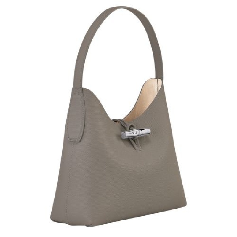 Longchamp Roseau Shoulder bag M Turtledove | AXRZVMU-23
