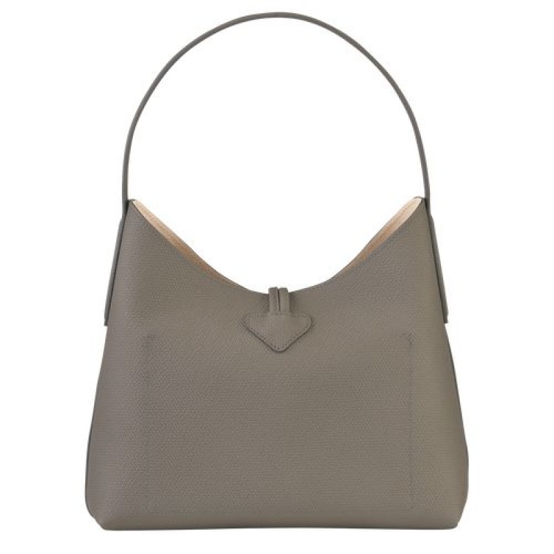 Longchamp Roseau Shoulder bag M Turtledove | AXRZVMU-23