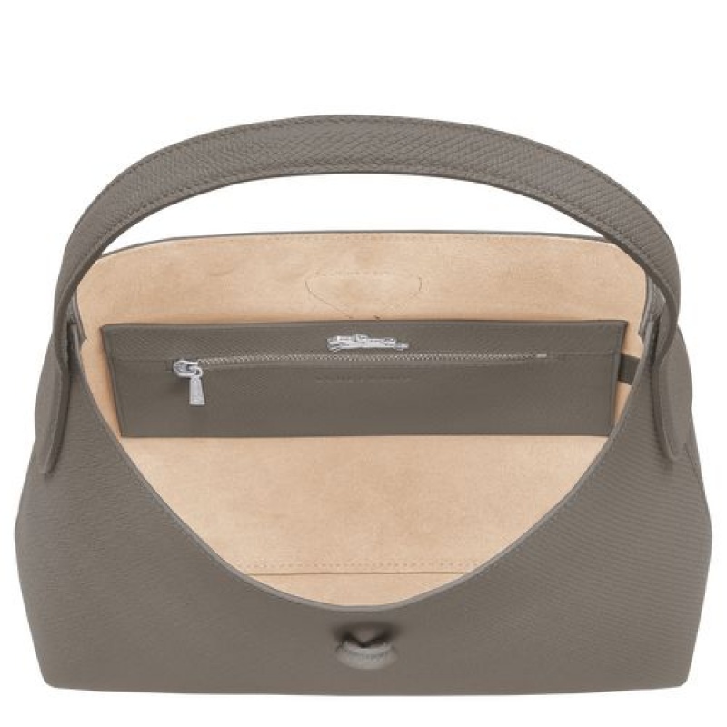 Longchamp Roseau Shoulder bag M Turtledove | AXRZVMU-23