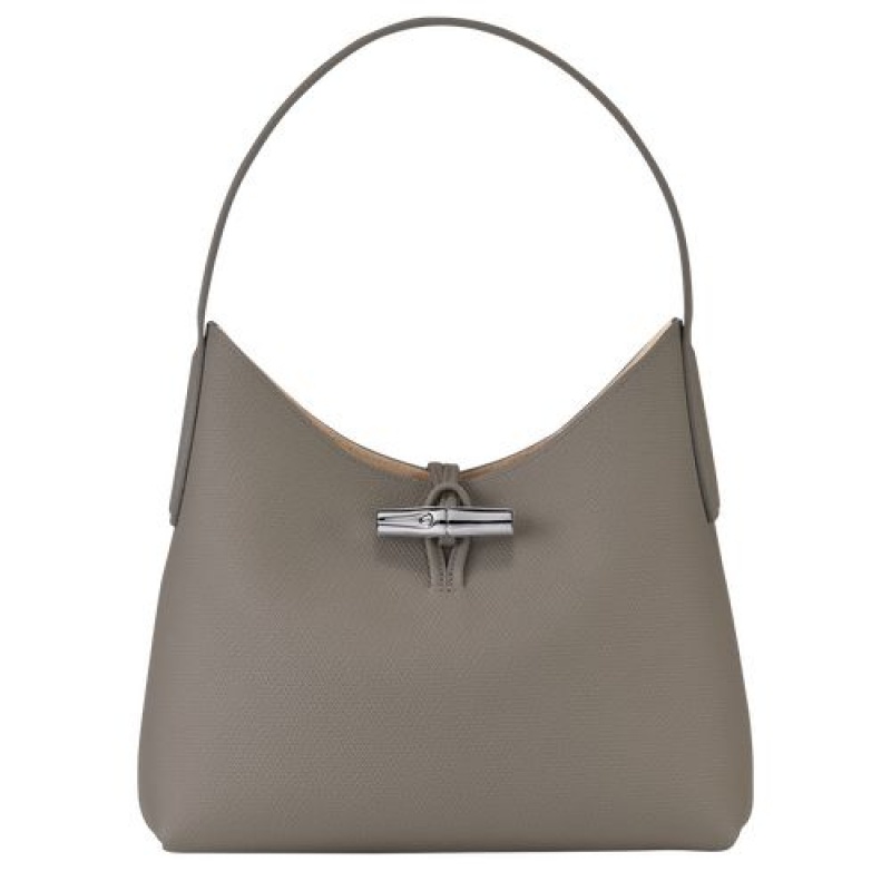Longchamp Roseau Shoulder bag M Turtledove | AXRZVMU-23