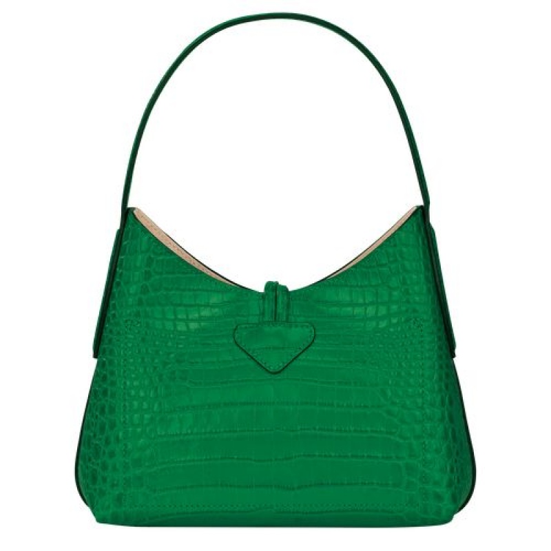 Longchamp Roseau Shoulder bag XS Green | OPKARVH-19