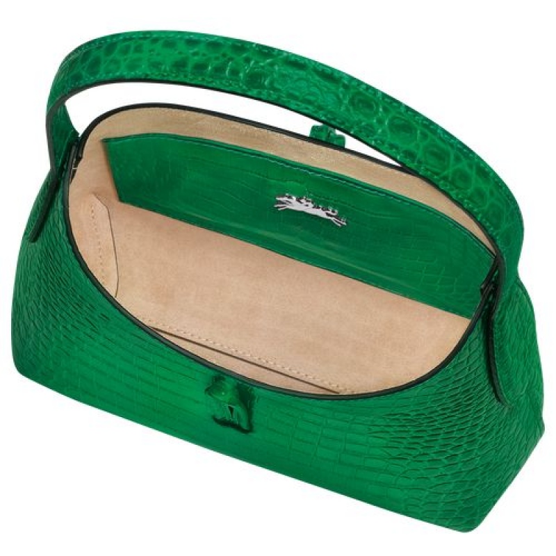 Longchamp Roseau Shoulder bag XS Green | OPKARVH-19