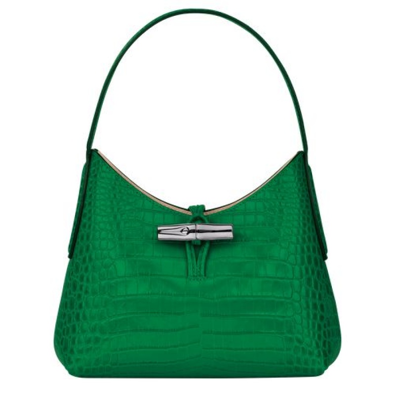 Longchamp Roseau Shoulder bag XS Green | OPKARVH-19