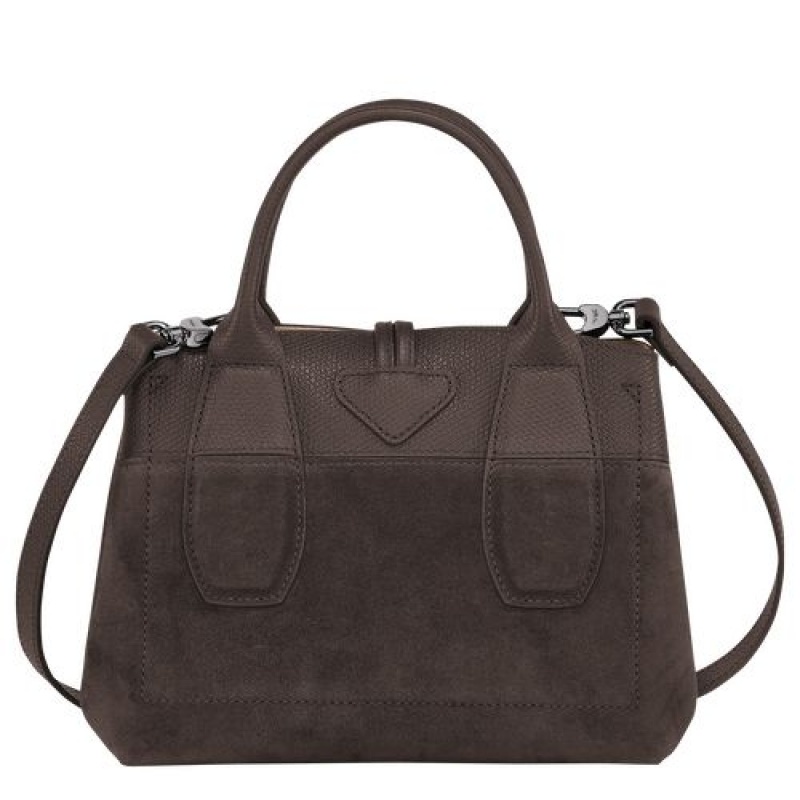 Longchamp Roseau Top handle bag S Ebony | ACBTGMS-48