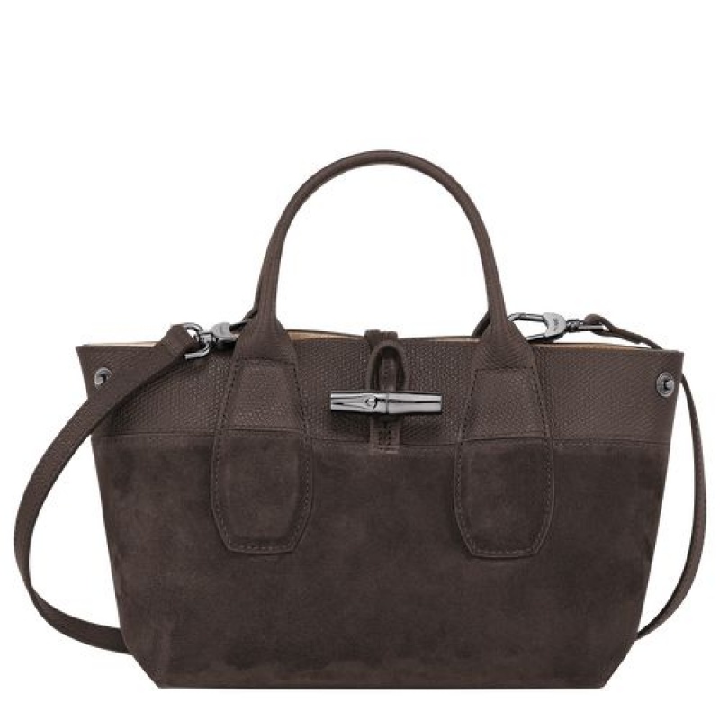 Longchamp Roseau Top handle bag S Ebony | ACBTGMS-48