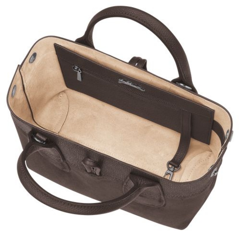 Longchamp Roseau Top handle bag S Ebony | ACBTGMS-48