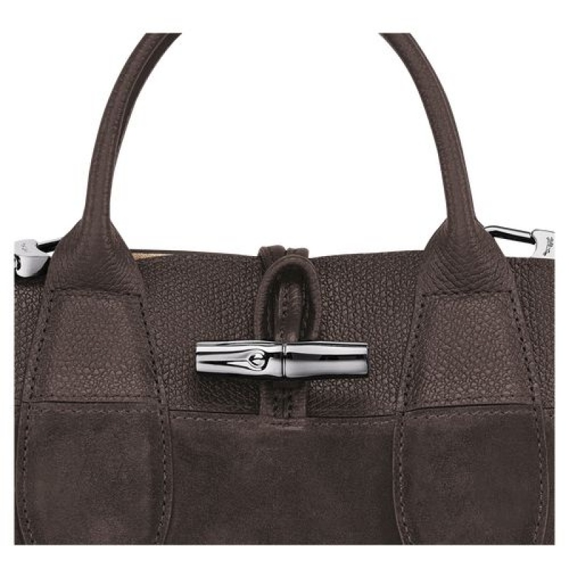 Longchamp Roseau Top handle bag S Ebony | ACBTGMS-48