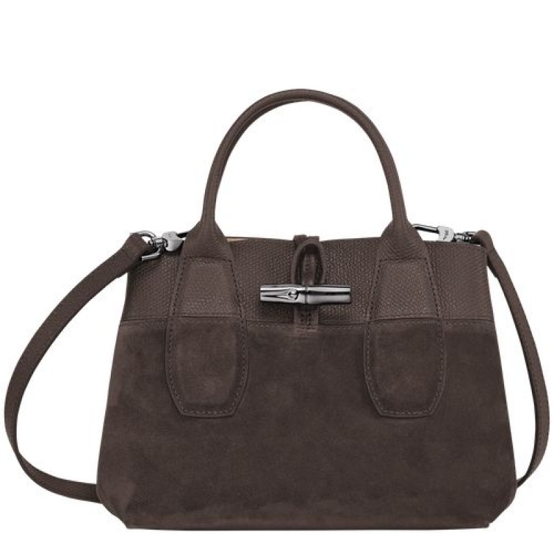 Longchamp Roseau Top handle bag S Ebony | ACBTGMS-48