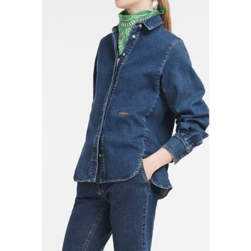 Longchamp Shirt Denim | UFOEBGK-86