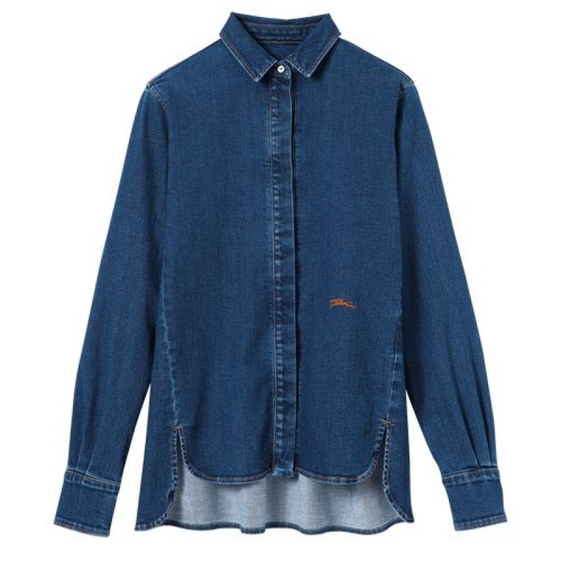 Longchamp Shirt Denim | UFOEBGK-86