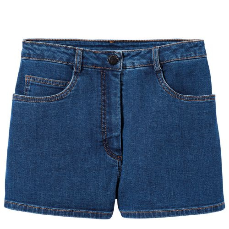 Longchamp Shorts Denim | GJDEUSX-87