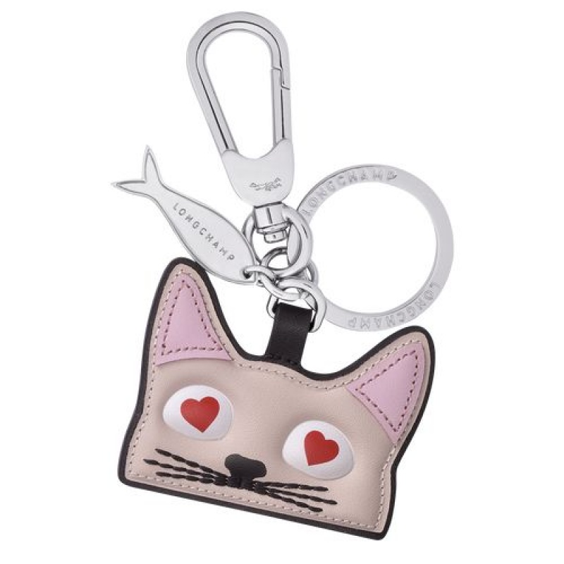 Longchamp Spring/Summer Collection 2022 Cat key ring Pale Pink | KRAVDWN-93