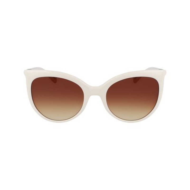 Longchamp Sunglasses Ivory | AXVOWUS-76