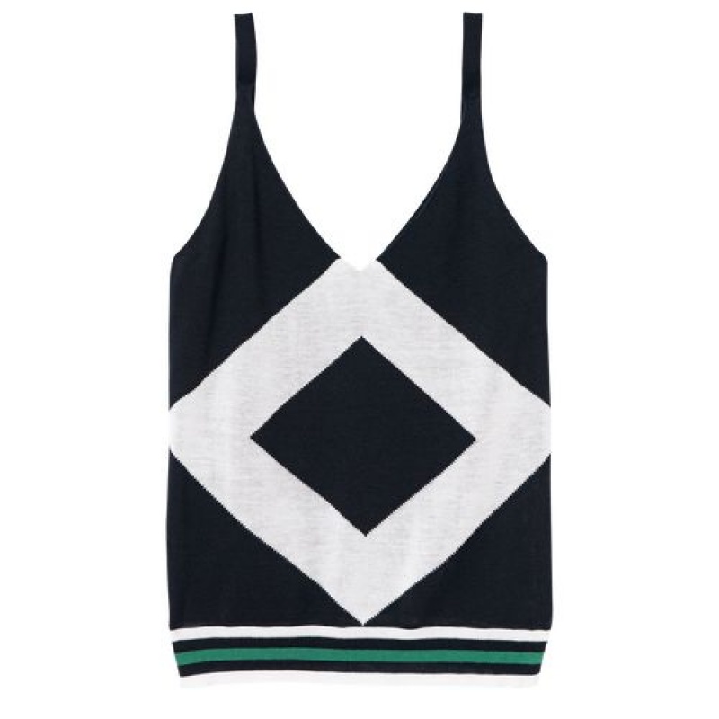 Longchamp Tank top Black | GLNTYXJ-91
