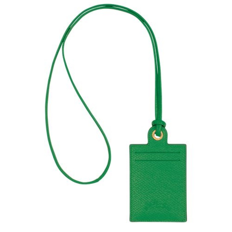 Longchamp epure Card holder with necklace Green | DPBAHSF-37